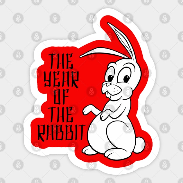 The Year of the Rabbit Sticker by Generic Mascots